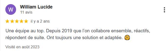 Avis Google client 8