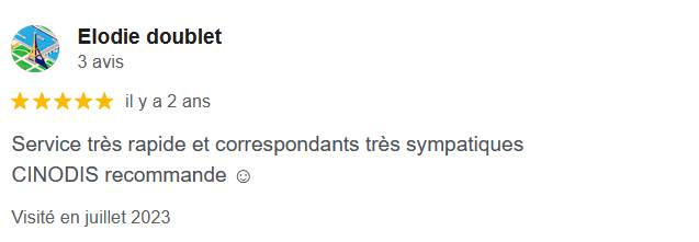 Avis Google client 13
