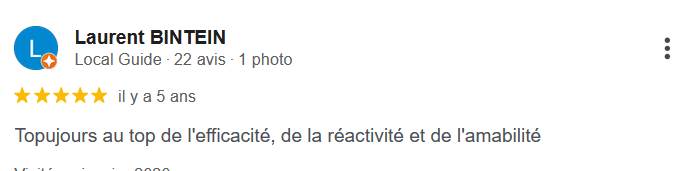 Avis Google client 18